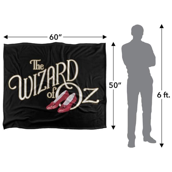 Wizard Of Oz Classic Logo mjuk polyesterfilt 147 cm x Multicoloured 147cm x 91cm