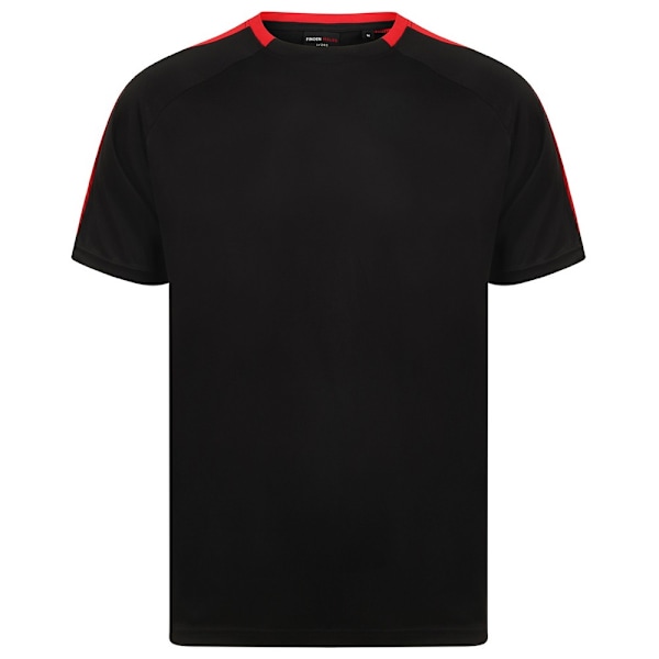 Finden and Hales Unisex Team T-Shirt XL Svart/Röd Black/Red XL