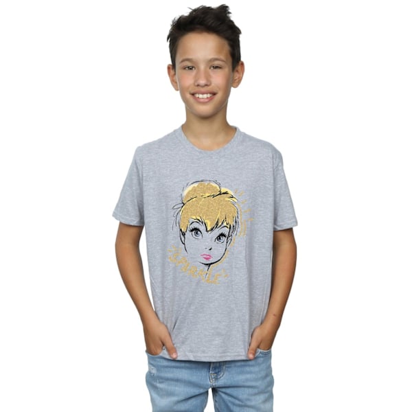 Disney Boys Tinkerbell Sparkle T-Shirt 12-13 år Sports Grey Sports Grey 12-13 Years