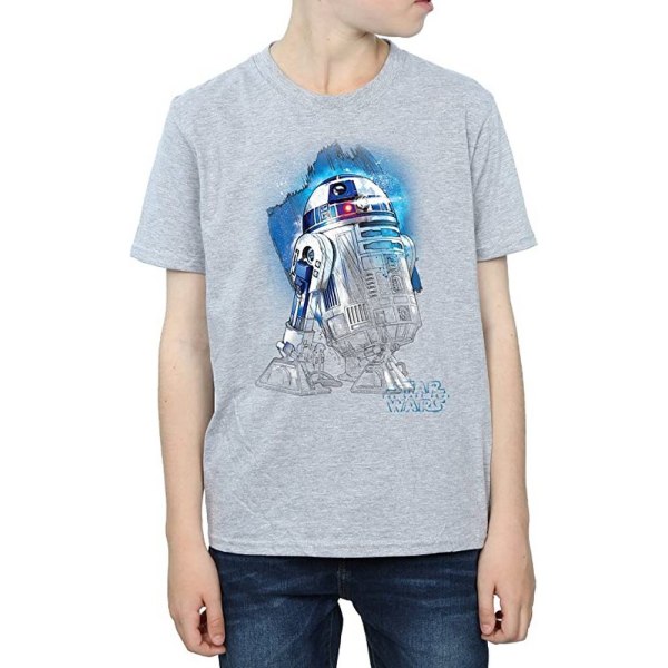 Star Wars: The Last Jedi Boys R2-D2 Brushed T-Shirt 7-8 Years S Sports Grey 7-8 Years