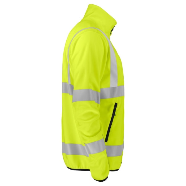 Projob Mens Light High-Vis Soft Shell Jacket XL Gul/Svart Yellow/Black XL
