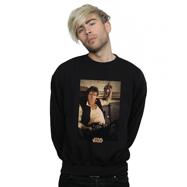 Star Wars Herr Han Solo Mos Eisley Sweatshirt XL Svart Black XL
