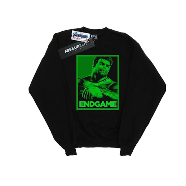 Marvel Boys Avengers Endgame Hulk Poster Sweatshirt 7-8 år B Black 7-8 Years