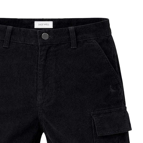 Jack Wills Herr Bomull Enfärgade Cargoshorts M Svart Black M