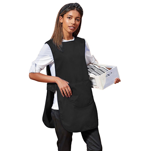 Premier Dam/Kvinnors Lång Längd Fick Tabard / Arbetskläder L Svart Black L