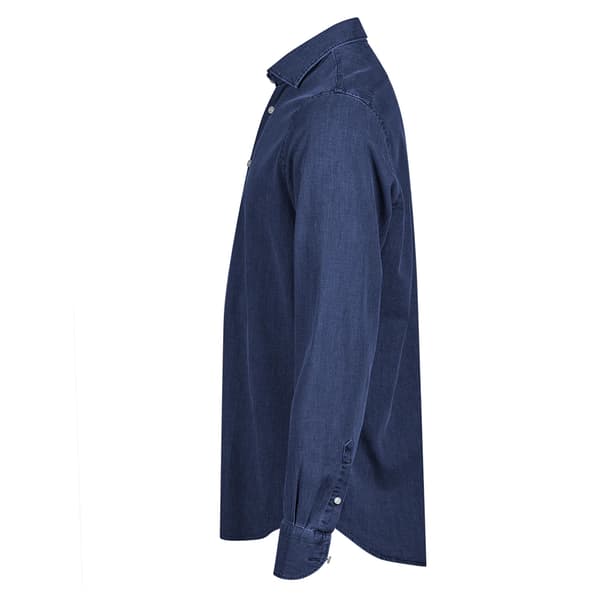 Tee Jays Herr Denim Långärmad Skjorta M Blå Denim Blue Denim M