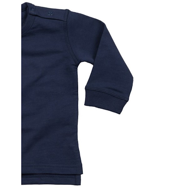 Babybugz Baby Unisex Bomull Rik Sweatshirt 12-18 Månader Nautic Nautical Navy 12-18 Months