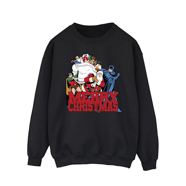 DC Comics Herr Batman Merry Christmas Comic Sweatshirt S Svart Black S