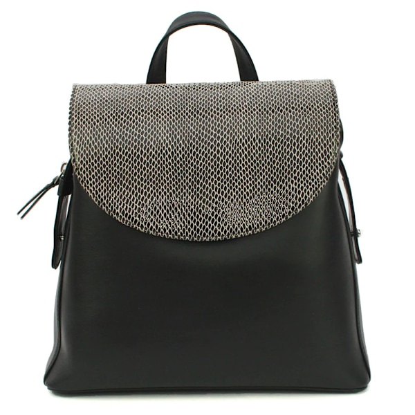 Eastern Counties Leather Petra Snake Print Läderryggsäck En Black One Size