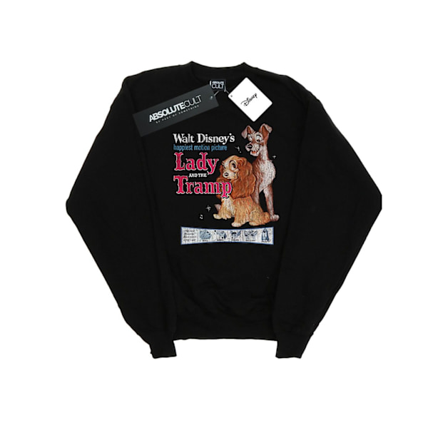 Disney Herr Lady Och Lufsen Distressed Classic Poster Sweatshirt Black L