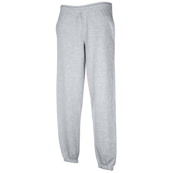 Fruit Of The Loom Premium 70/30 Elastiska Joggbyxor / Joggingbyxor för Herrar Heather Grey M