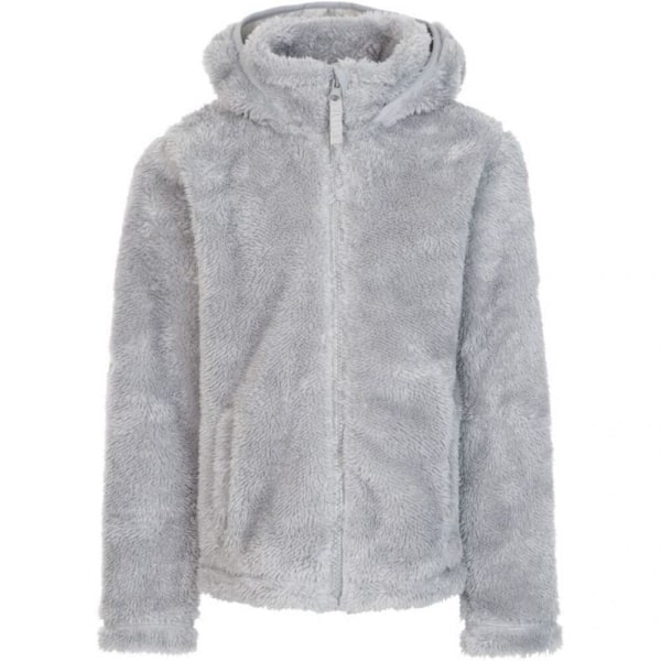 Trespass Girls Violetta Fluffy Fleece Jacka 3-4 År Pale Gre Pale Grey 3-4 Years