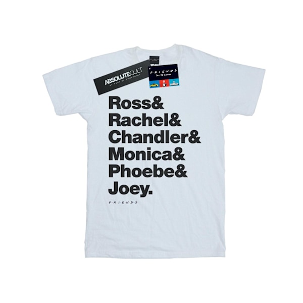 Friends Herr Förnamn Text T-Shirt 5XL Vit White 5XL