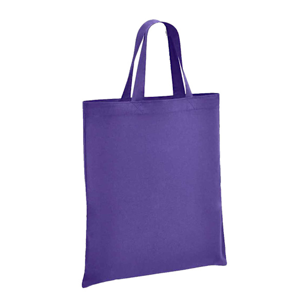 Brand Lab Bomulls Shopper Bag med Kort Handtag Storlek One Purple Purple One Size