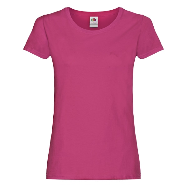 Fruit of the Loom Dam/Damer Original Lady Fit T-shirt M Fuchsia Fuchsia M
