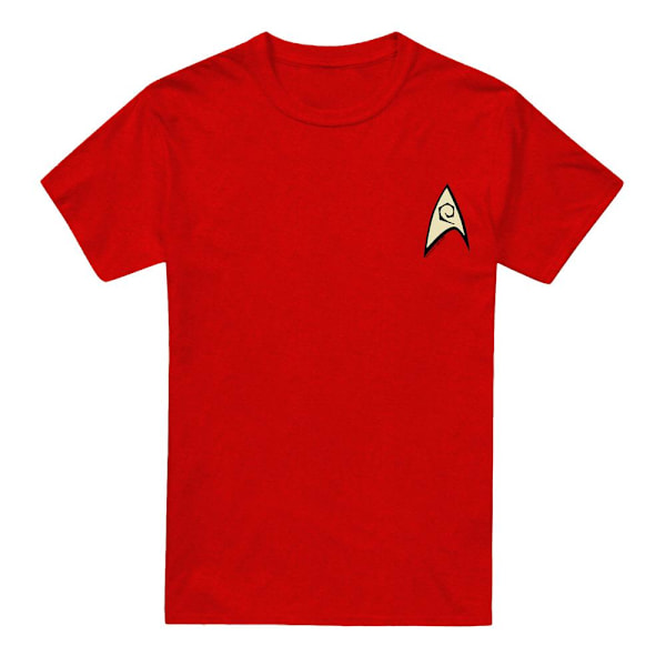Star Trek Unisex Vuxen Ingenjörsuniform T-Shirt M Röd Red M