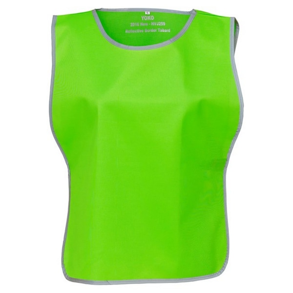 Yoko Unisex Vuxen Kontrast Hi-Vis Tabard L-XL Lime Lime L-XL