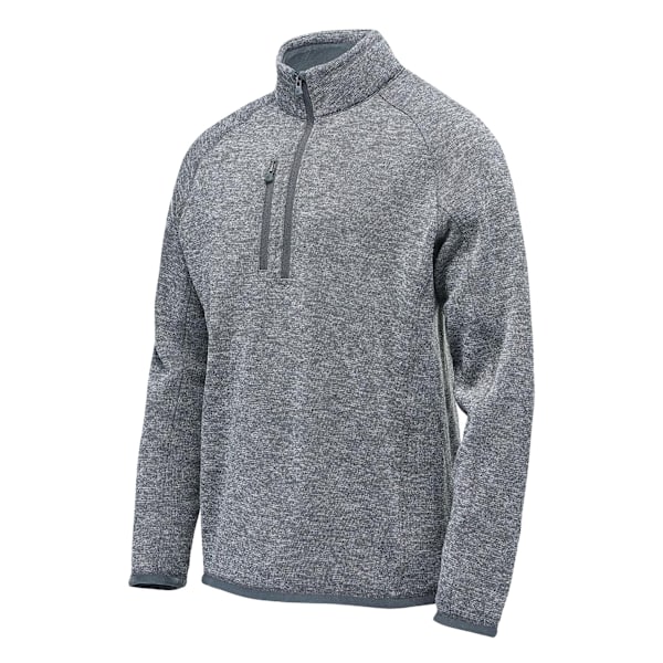 Stormtech Herr Avalante Heather Quarter Zip Fleece Top 4XL Gran Granite 4XL