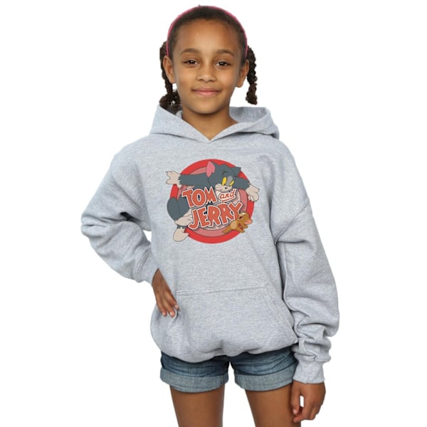 Tom And Jerry Girls Classic Catch Hoodie 9-11 år Sports Grey Sports Grey 9-11 Years