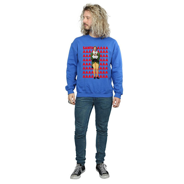 Elf Herr Buddy Santa Scream Sweatshirt M Royal Blue Royal Blue M