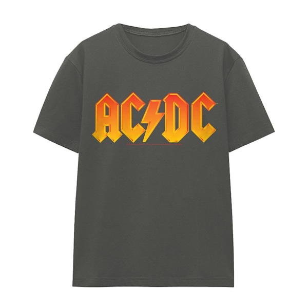 AC/DC Unisex Vuxen Logo T-Shirt M Kolgrå Charcoal M