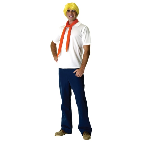 Scooby Doo Herr Fred Costume One Size Vit/Blå White/Blue One Size