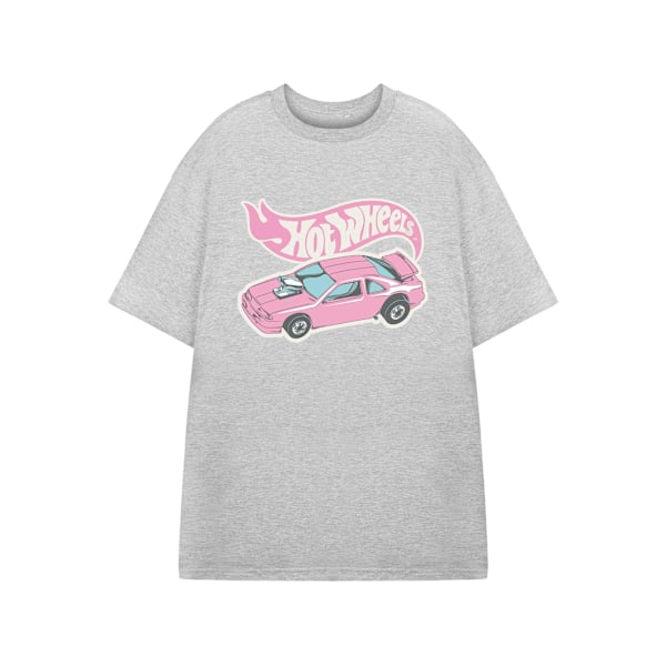 Hot Wheels Dam/Dam T-shirt med Korta Ärmar Bilmotiv S Gråmelerad Grey Marl S
