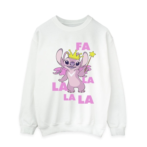 Disney Herr Lilo & Stitch Angel Fa La La Sweatshirt 3XL Vit White 3XL