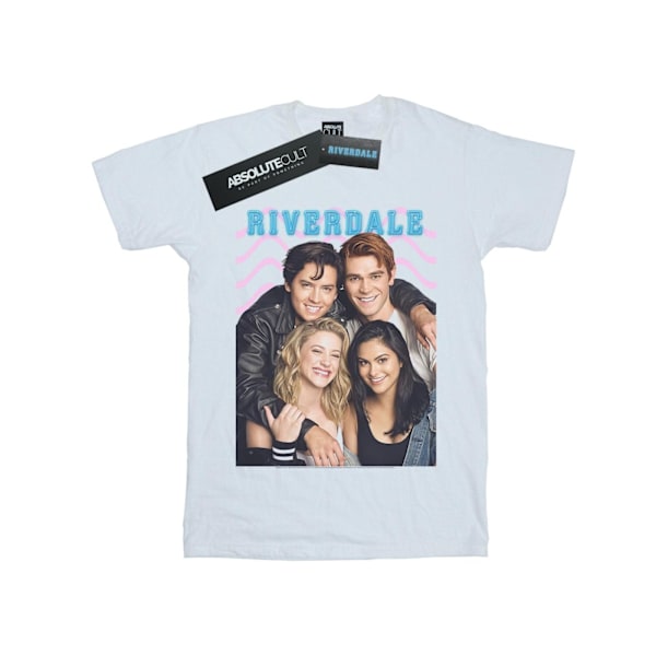 Riverdale T-shirt med gruppfoto för män, 5XL, vit White 5XL