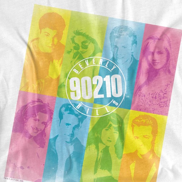 90210 Herr Color Block of Friends T-Shirt XL Vit White XL