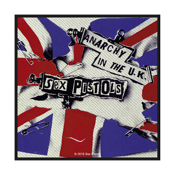 Sex Pistols Anarchy In The UK Patch One Size Vit/Blå/Röd White/Blue/Red One Size