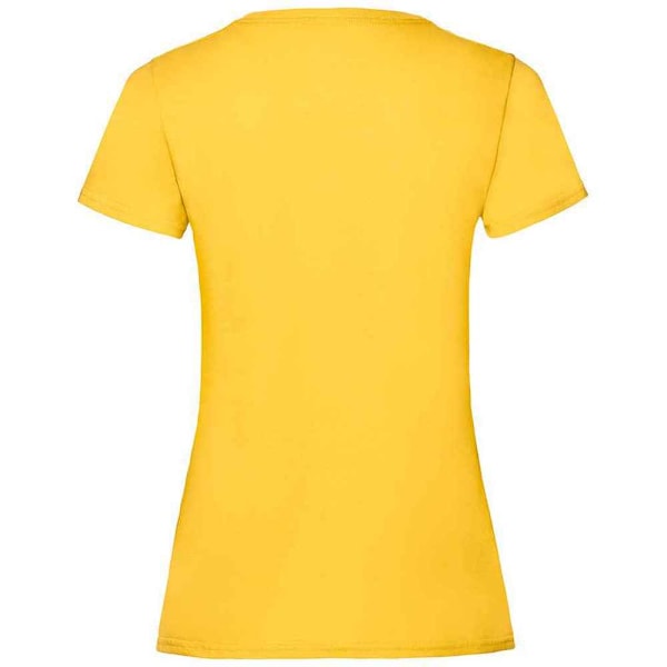 Fruit of the Loom Dam T-shirt för Kvinnor/Damer Valueweight Heather Lady Fit Sunflower 12 UK