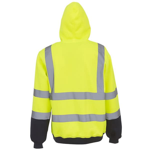 Yoko herr Hög synlighet Pull-Over Hoodie S Gul/Marinblå Yellow/Navy S