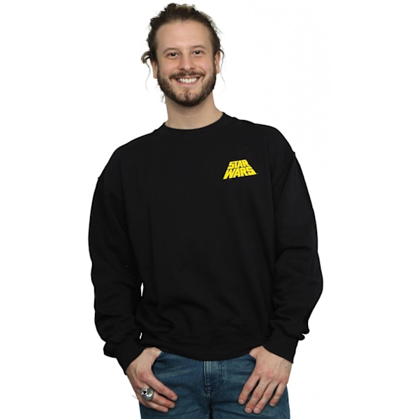 Star Wars Herr Sweatshirt med japanska tecken M Svart Black M
