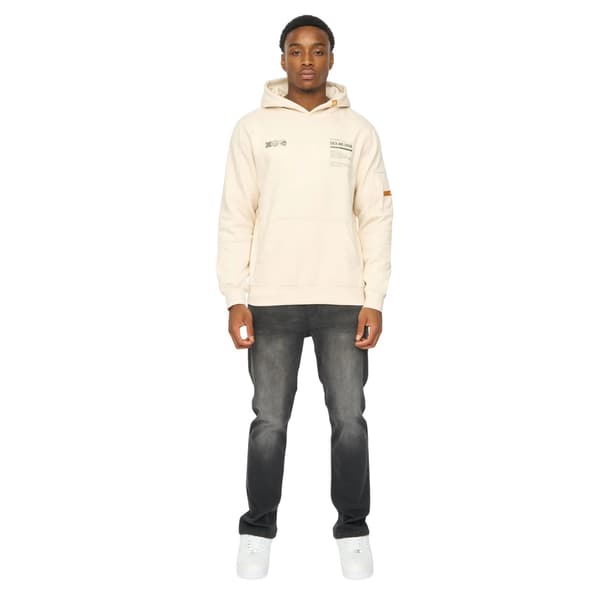 Duck and Cover Herr Skullmatic Hoodie M Off White Off White M