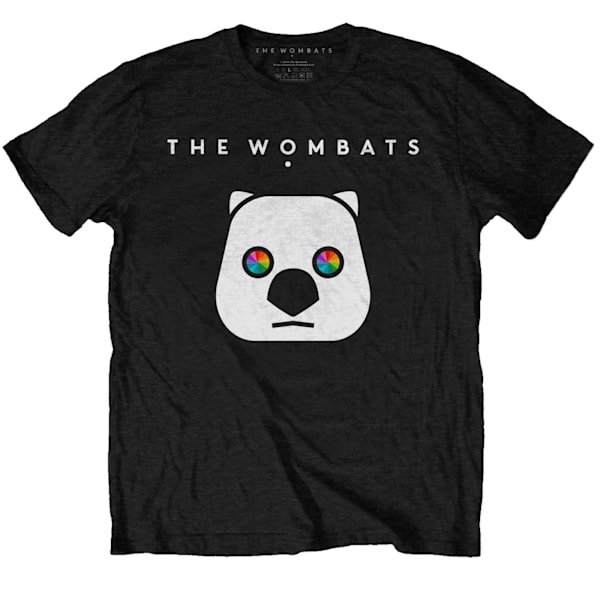 Wombat Unisex Vuxen Regnbågsögon Bomull T-shirt L Svart Black L