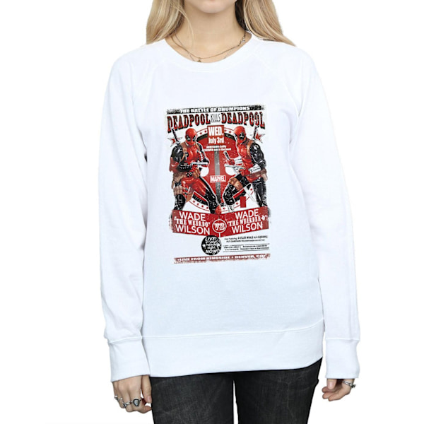 Marvel Dam/Kvinnor Deadpool Dödar Deadpool Sweatshirt L Vit White L