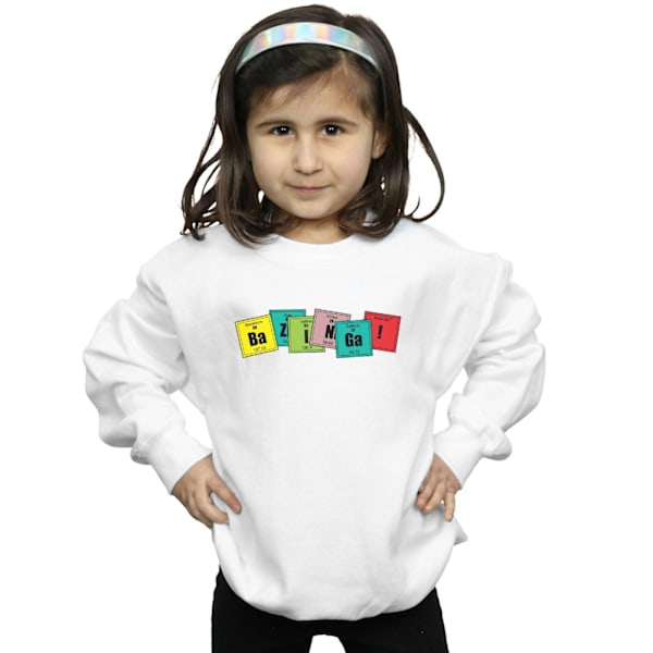 The Big Bang Theory Girls Bazinga Elements Sweatshirt 9-11 år White 9-11 Years