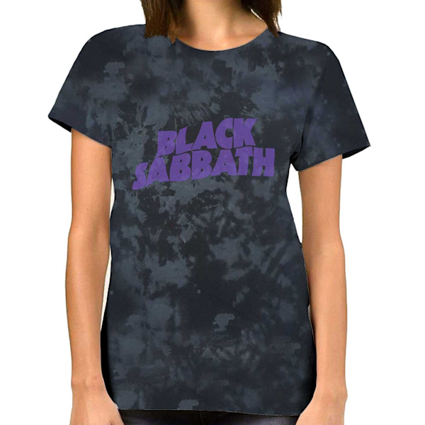 Black Sabbath Unisex Adult Wavy Logo T-Shirt S Svart Black S