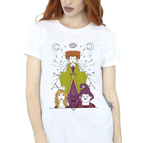 Disney Dam/Kvinnor Hocus Pocus Ljus Bomull Pojkvän T-Shir White 4XL