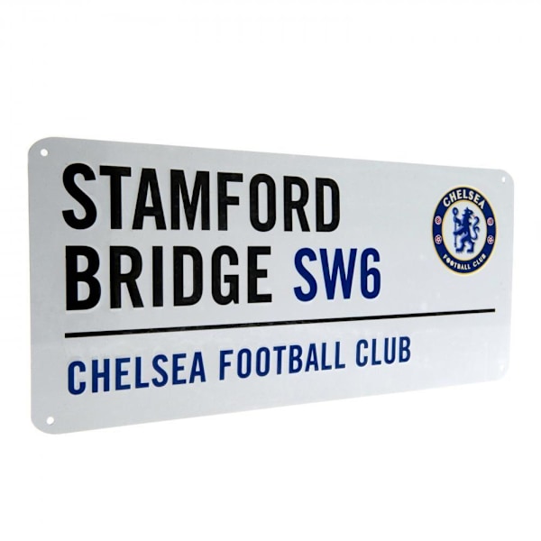 Chelsea FC Officiell Gatubricka One Size Vit White One Size