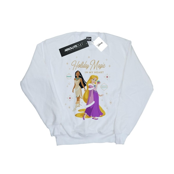 Disney Girls Princess Holiday Magic In My Heart Sweatshirt 12-1 White 12-13 Years