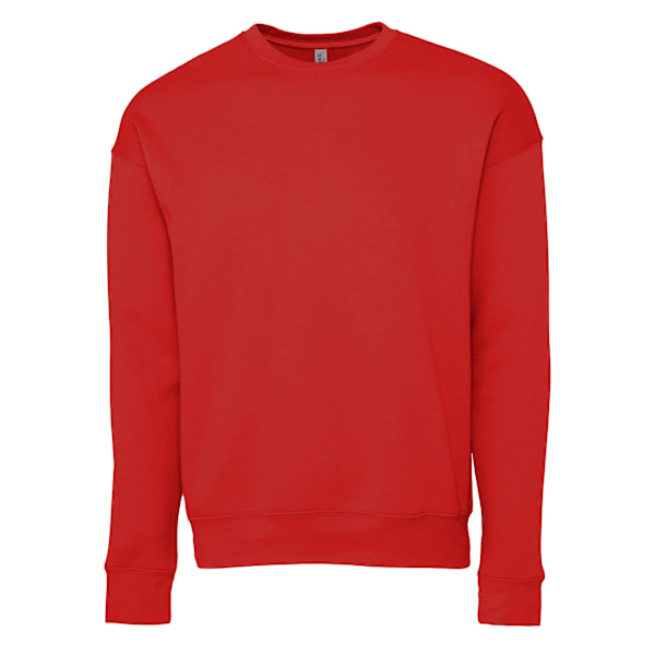 Bella + Canvas Unisex Drop Shoulder Sweatshirt L Röd Red L