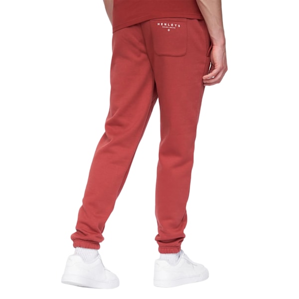 Henleys Mens Classhen Joggingbyxor L Deep Red Deep Red L
