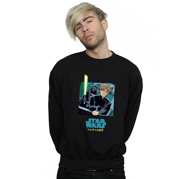 Star Wars Herr Vader Och Luke Anime Sweatshirt M Svart Black M