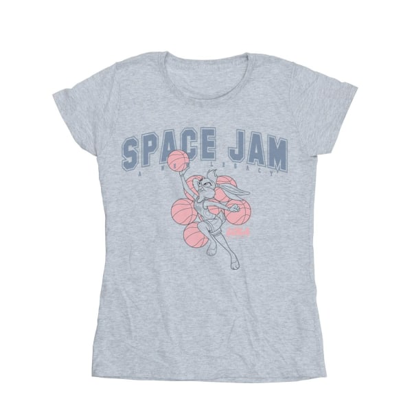 Space Jam: A New Legacy Dam/Ladies Lola Collegiate Cotton T- Sports Grey L