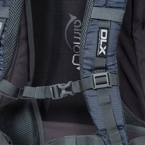 Trespass Twinpeak 45 Litre DLX Vandringsryggsäck/Ryggsäck En Storlek Flint One Size