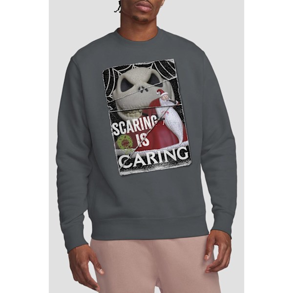 The Nightmare Before Christmas Unisex Vuxen Scaring Is Caring S Charcoal L