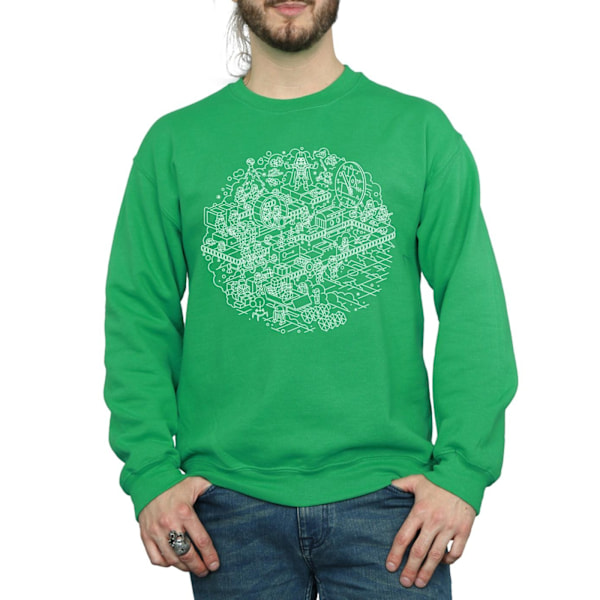 Star Wars Jul Dödsstjärnan Sweatshirt L Irländsk Grön Irish Green L