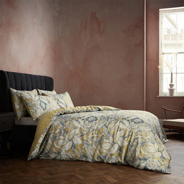 EW By Edinburgh Weavers Tivoli Kontrast Piping Tropisk Påslakan C Gilt Double